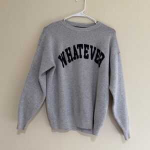 Gray Sweater 'Whatever'